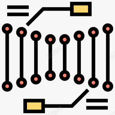 Dna结构献血76线性颜色图标