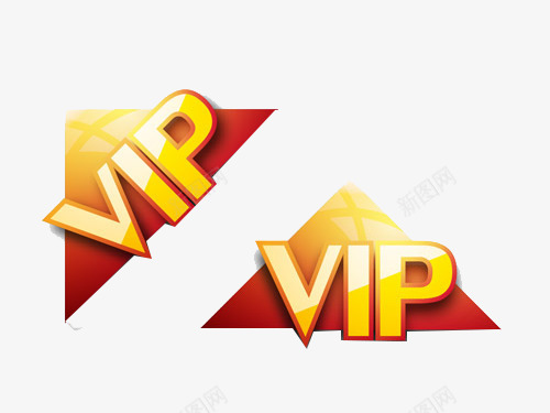 金色VIP图标png_新图网 https://ixintu.com 金色 图标