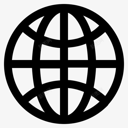 地球svg_新图网 https://ixintu.com 地球 线性 扁平 简约 精美 单色