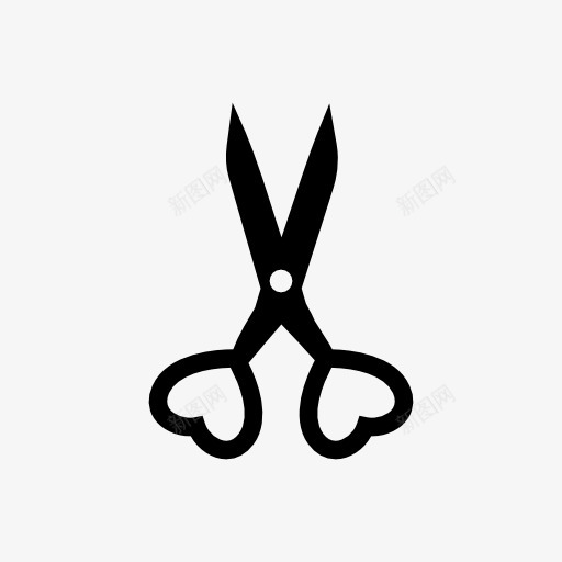 心形剪刀图标png_新图网 https://ixintu.com 心形 剪刀 图标
