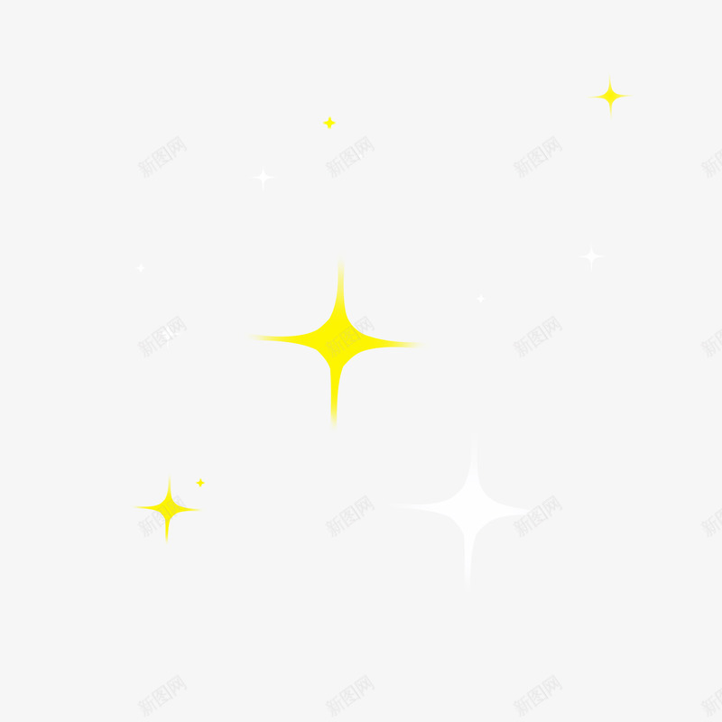 十字闪光装饰自制png免抠素材_新图网 https://ixintu.com 十字 闪光 装饰 自制