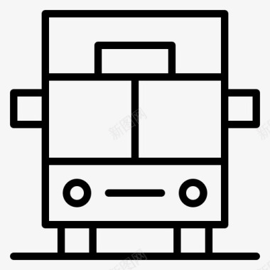 公共汽车货车车辆图标