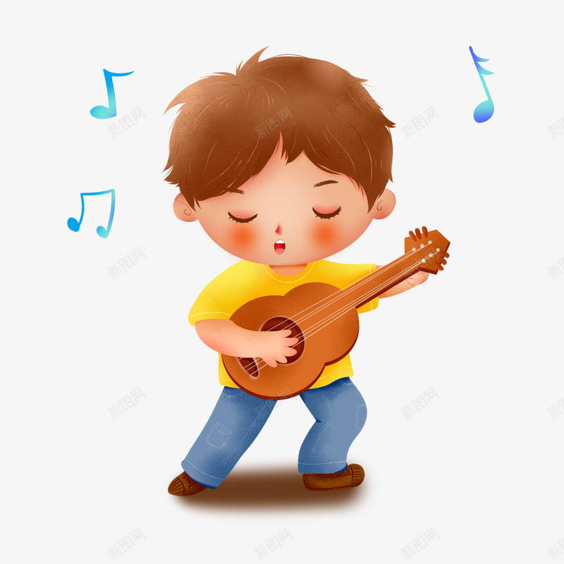 弹吉他唱歌的音乐png免抠素材_新图网 https://ixintu.com 弹吉他 唱歌 音乐
