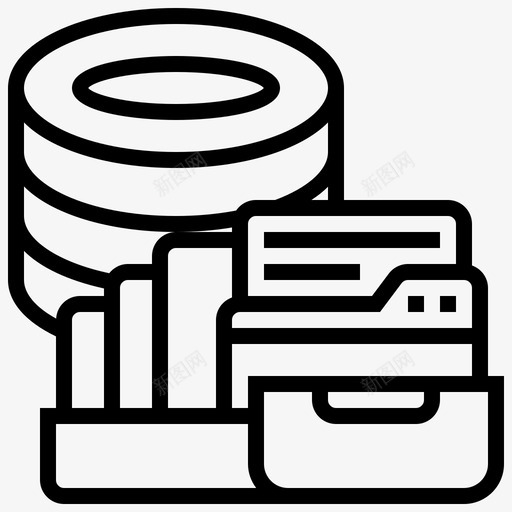 文件存储数据库管理15线性svg_新图网 https://ixintu.com 文件 存储 数据库 管理 线性