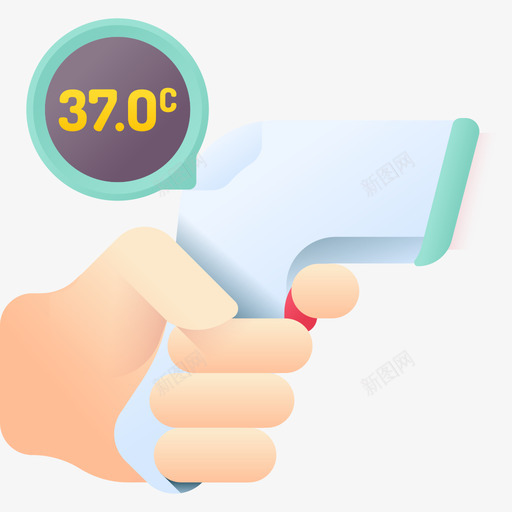 体温计冠状病毒18颜色svg_新图网 https://ixintu.com 体温计 冠状 病毒 颜色