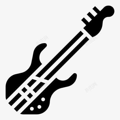 低音吉他摇滚41字形svg_新图网 https://ixintu.com 低音 吉他 摇滚 字形