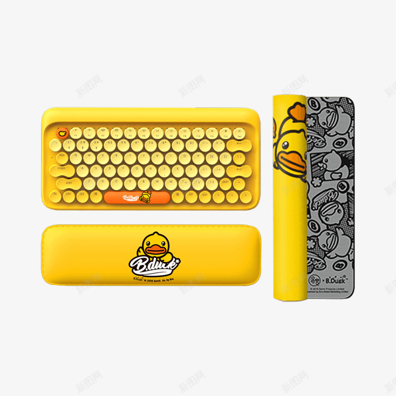 洛斐Lofree圆点蓝牙机械键盘BDuck小黄鸭键png_新图网 https://ixintu.com 洛斐 圆点 蓝牙 机械 键盘 小黄 鸭键