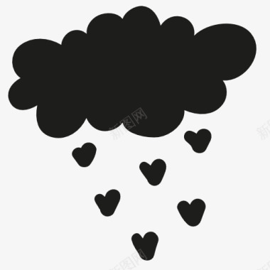 爱情雨图标图标