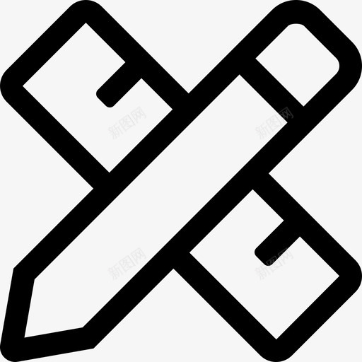 pencilrulersvg_新图网 https://ixintu.com 线性 简约 手绘