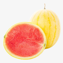 水果西瓜黄皮红果素材