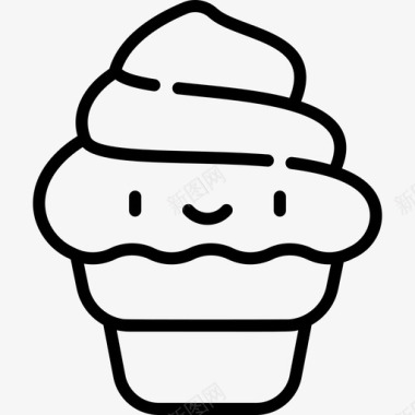 冰淇淋快餐109直链图标