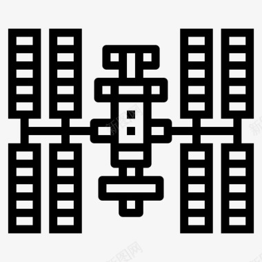 空间站科学家宇宙飞船图标