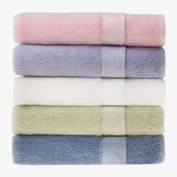 家居家纺居家用品毛巾5条装素材
