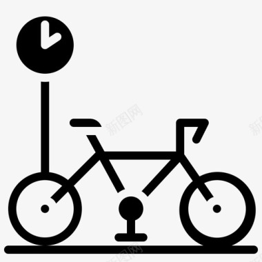 自行车校园连接图标