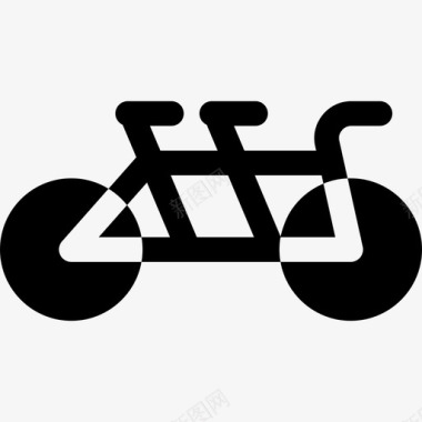 自行车家庭69填充图标