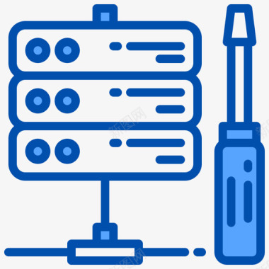 维护网络托管85蓝色图标