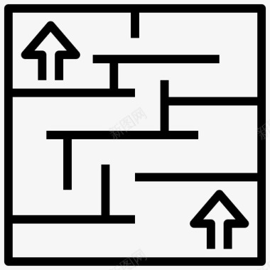 解决问题业务分析6线性图标