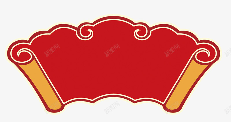 红色扇形中国风png免抠素材_新图网 https://ixintu.com 红色 扇形 中国 国风