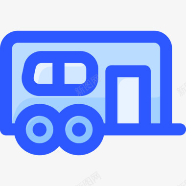 拖车运输186蓝色图标