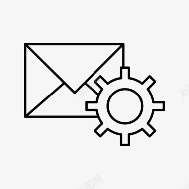 消息设置配置电子邮件图标