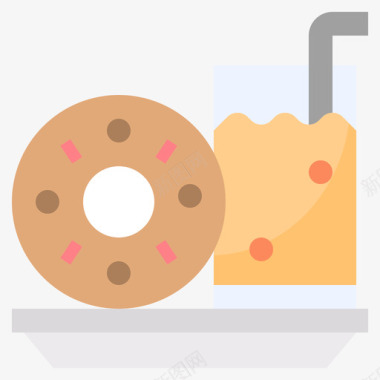 甜甜圈早餐64平的图标