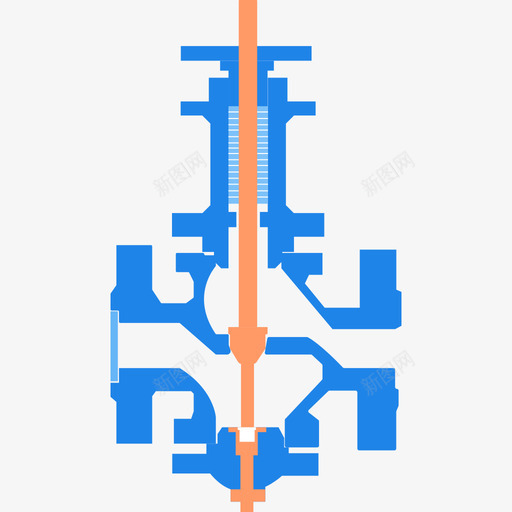 4直通单座阀svg_新图网 https://ixintu.com 直通 单座