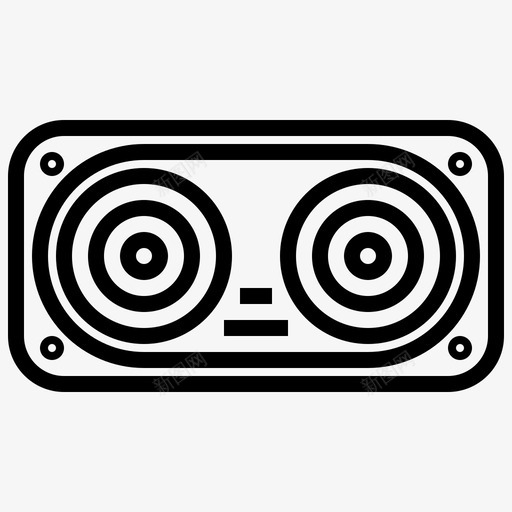 扬声器计算机部件7线性svg_新图网 https://ixintu.com 扬声器 计算机 部件 线性