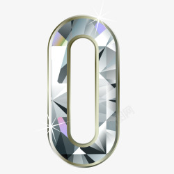 钻石水晶数字00001素材