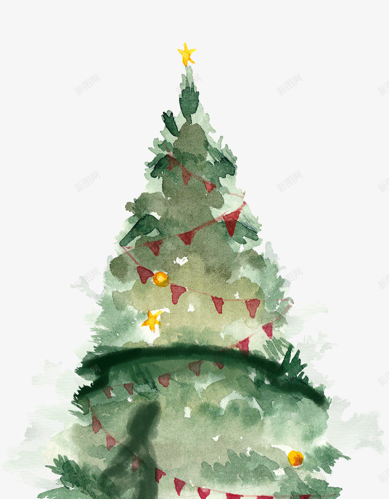 卡通手绘圣诞树png免抠素材_新图网 https://ixintu.com 卡通 手绘 圣诞树