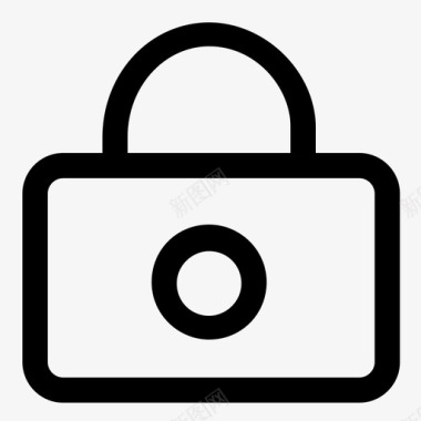 基本icon锁linelock图标