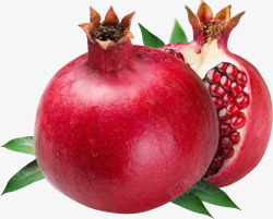 红石榴图水果食物素材