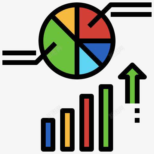 统计商业分析4线性颜色svg_新图网 https://ixintu.com 统计 商业 分析 线性 颜色