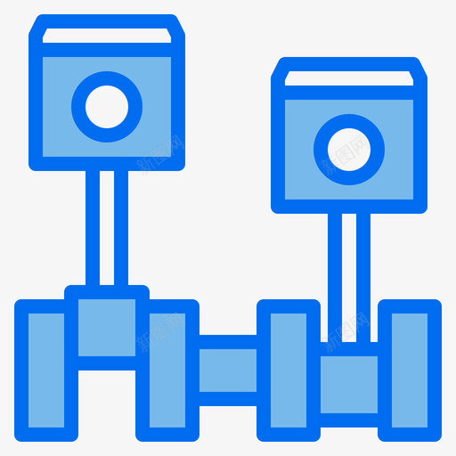活塞汽车维修74蓝色svg_新图网 https://ixintu.com 活塞 汽车维修 蓝色