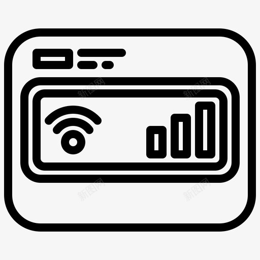 Wifi旅行6线性svg_新图网 https://ixintu.com 旅行 线性