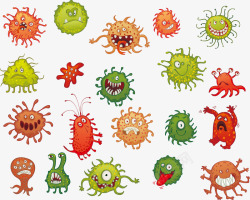 细菌卡通素材