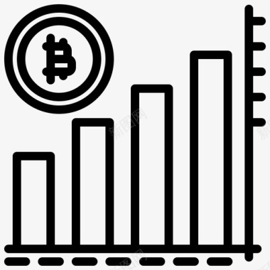 图表比特币158线性图标