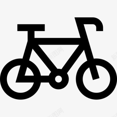 自行车健康105直线型图标