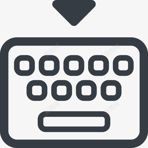键盘收起svg_新图网 https://ixintu.com 键盘 收起
