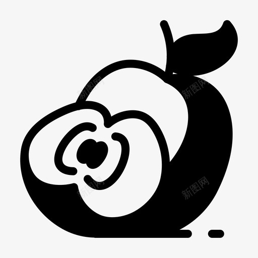 苹果甜点食物svg_新图网 https://ixintu.com 苹果 甜点 食物 水果 天然 有机