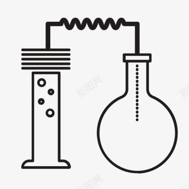 化学实验演示图图标