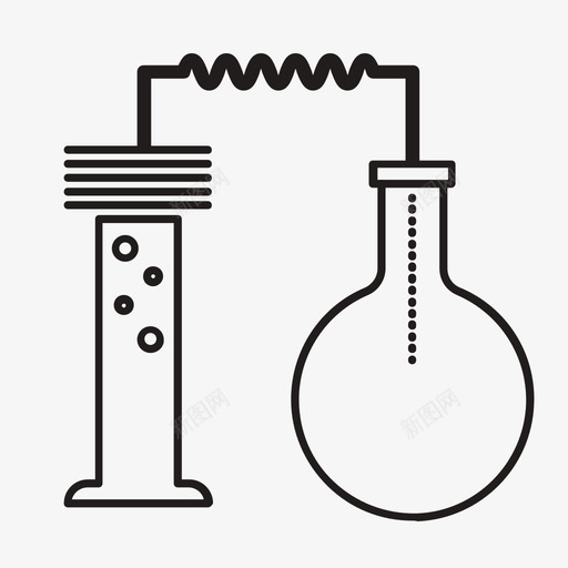 化学实验演示图svg_新图网 https://ixintu.com 演示 化学实验 示图 安装 单色 线性