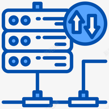 带宽网络托管85蓝色图标