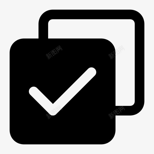 多选复选标记移动ui图示符svg_新图网 https://ixintu.com 多选 复选 标记 移动 图示