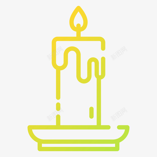 蜡烛复活节99渐变色svg_新图网 https://ixintu.com 蜡烛 复活节 渐变 变色