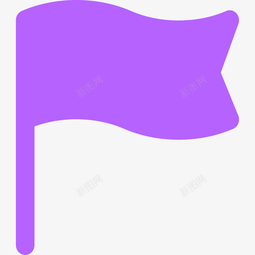 旗帜紫svg_新图网 https://ixintu.com 旗帜
