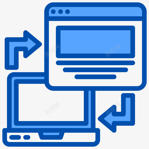 网站网页托管85蓝色svg_新图网 https://ixintu.com 网站 网页 托管 蓝色
