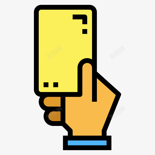 黄牌运动203线性颜色svg_新图网 https://ixintu.com 黄牌 运动 线性 颜色