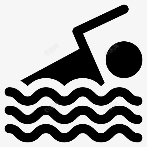 自由泳活动运动员svg_新图网 https://ixintu.com 自由泳 活动 运动员 游泳者 游泳 实心