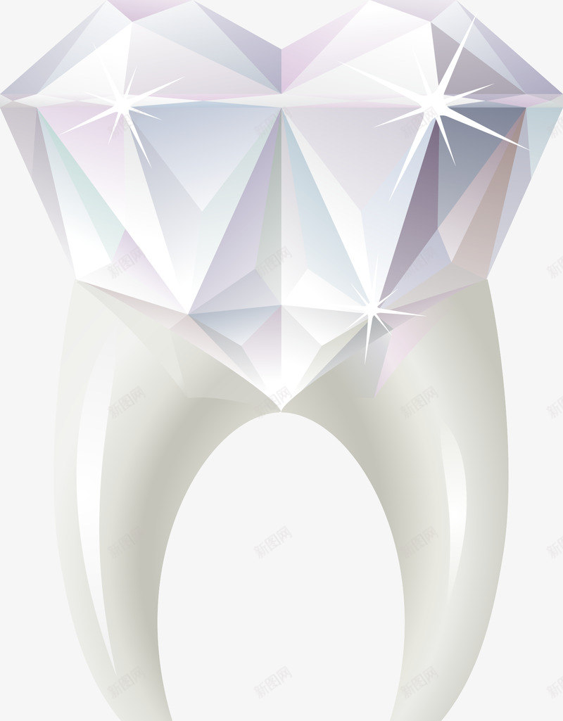 牙齿钻石png免抠素材_新图网 https://ixintu.com 牙齿 钻石