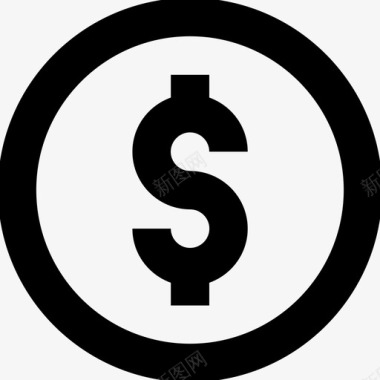 钱金额现金图标